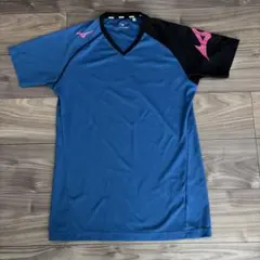 MIZUNOミズノ バレーボールウェア 半袖 L 青