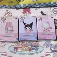 サンリオ フィギュア 3体セット 新品未開封品 fluffy puffy