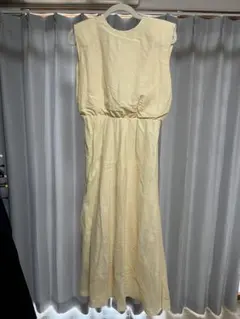 Mila Owen ノースリーブロングワンピース 032（YEL）