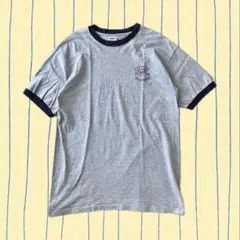 【anvil】FACULTY STUDENT リンガーTシャツ グレー 古着屋