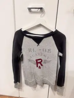 Y2K 00’s Ralph Lauren M トレーナー グレー ブラック