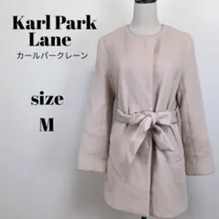 【a2322】Karl Park Lane ノーカラー コート 9 ピンクのサムネイル