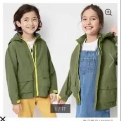 GU ジーユー　マウンテンパーカー　フード取り外し可能