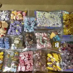 デコパーツ ストーン 封入パーツ まとめ売り セット 大量 ハンドメイド 資材
