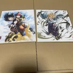 ドラゴンボール　ミニ色紙art 悟空　悟飯