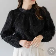 Noela シャギージャガードブラウス