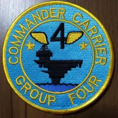 【米海軍 第4空母群航空戦隊 CCG-4】ミリタリーパッチ 高品質 日本製 刺繍