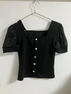 FRIFUL ブラック パフスリーブ シャツ XS