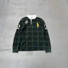 90s polo by Ralph Lauren ブラックウォッチ　ポロシャツ