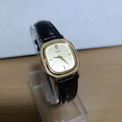 稼働 SEIKO Exceline スクエア レクタン ゴールド ヴィンテージ - メルカリ