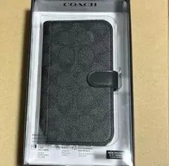 【新品】COACH 手帳型ケース iPhone 13 Pro ブラック