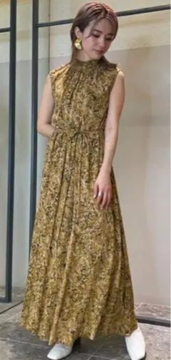 【美品】FRAY I.D 花柄マキシワンピース