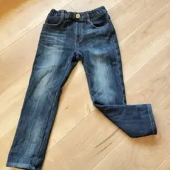 ダークブルーデニムパンツ ゴムウエスト