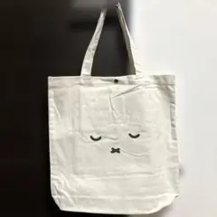 【新品タグ付】ミッフィー 帆布トートバッグ フェイスオヤスミ（内外ポケット付）のサムネイル