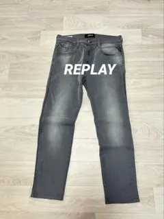 定価39600円 Replay ANBASS スキニーブラックデニム インポート - メルカリ