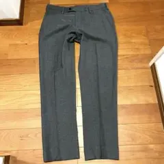UNIQLO グレー スラックス ウール混紡 スリムフィット　w82 L76