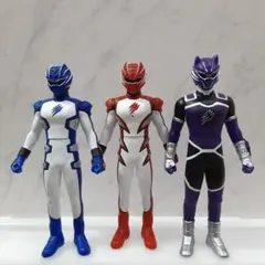 ゲキレンジャー ビッグフィギュア　3点セット 獣拳戦隊ゲキレンジャーのスーパーモードのビックソフビ3体セット