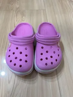 Crocs ピンク サンダル　ジャンク