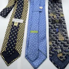 【訳あり】Versace Bvlgari MCM ネクタイセット　まとめ 3本