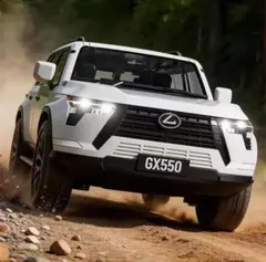 タイムセール！珍しい　Lexus GX550 ミニカー1/24 ホワイトパールのサムネイル