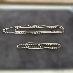 パール３連 .２連セットネックレス