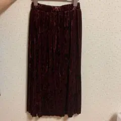 プリーツスカート ロングスカート