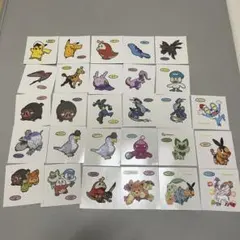 【全28枚】 ポケモンパン シール ポケモンデコキャラシール ピカチュウ