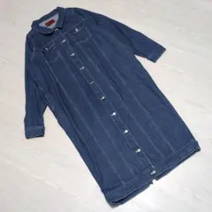 オシャレウォーカー somari デニム ロングワンピース ジャケット 2WAYのサムネイル