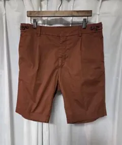 【美品】ベルウィッチ　1p　シャーリングパンツ　BERTO SHORT　茶　52のサムネイル