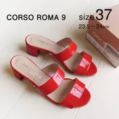 ほぼ新品「CORSO ROMA 9」イタリア製ナノユニバース別注 赤のサンダル