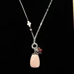 天然石ロングネックレス