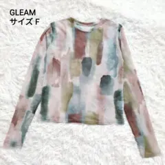 【美品】グリーム　シースルー　総柄　シャツ　Fのサムネイル