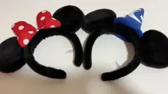 ディズニー　カチューシャ　セット　ミッキー　ミニー