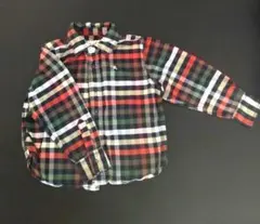 子ども服アーノルドパーマー チェック柄長袖シャツ 95