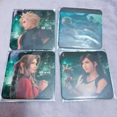 FF7 リメイク スクエニカフェ コースター クラウド エアリス ティファ
