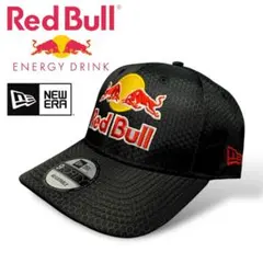 REDBULL × NEWERA ハニカム プレカーブ キャップ 帽子 ブラック