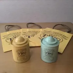 TWG TEA キャニスター セット イエロー グリーン 紅茶 シンガポール