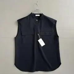 Ballsey 新品　フラップポケット ノースリーブブラウス 黒 23年モデル