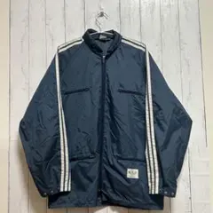 希少デザイン4ポケットL 80s adidas ナイロンジャケット韓国製
