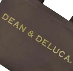 DEAN＆DELUCA♪レアロゴラメ入り 内ポケ付　肩かけトートL ブラウン