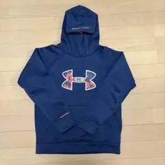 UNDER ARMOUR ネイビー フード付きパーカー YMD