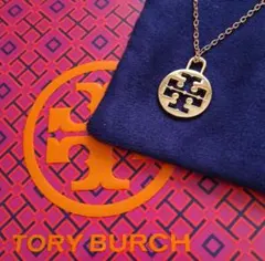 TORY BURCH ロゴ ネックレス ゴールドカラー