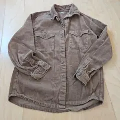 コーデュロイシャツ ブラウン