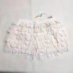 gelato pique　ジェラートピケ　ストライプ柄　フリルショートパンツ F