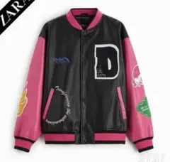 ZARAのフェイクレザースタジャン