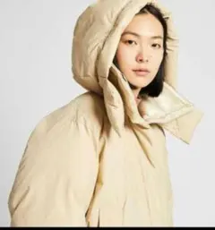 UNIQLO U 　パデッド　ジャケット　中綿　ベージュ　S