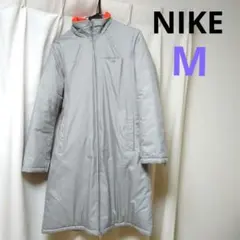 NIKE ナイキ　レディース　ベンチコート　M 中綿　グレー　オレンジ