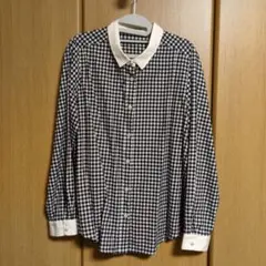 GLOBAL WORK チェック柄長袖シャツ Lサイズ