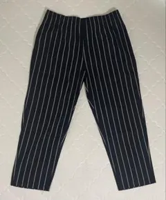 【新品未使用】GU ジーユー シェフパンツ XXL 濃紺 ストライプ