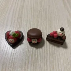 DECOLE 文鳥スイーツ　ハートタルト　チョコマカロン　ガトーショコラ